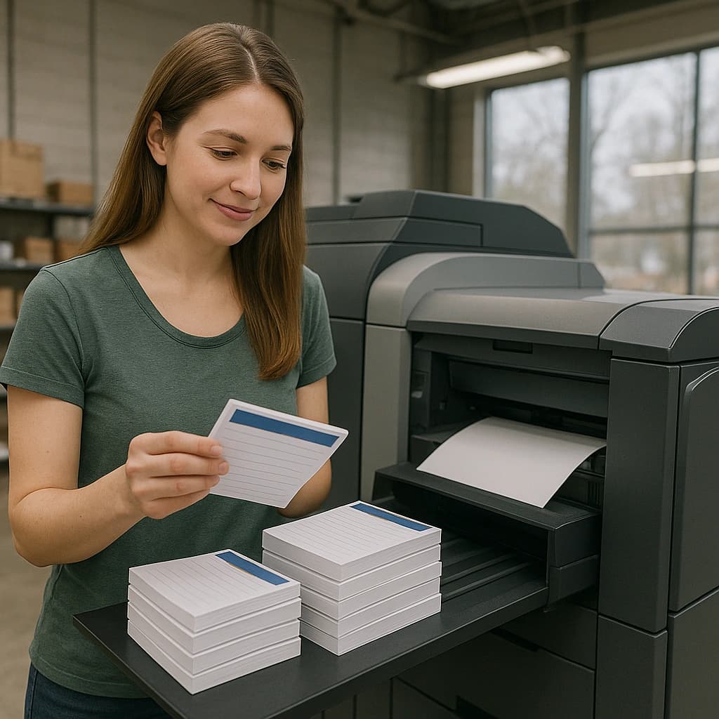 Branded sticky notes, legal pads, memo pads, and custom notepads