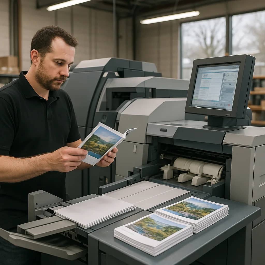 Custom-printed booklets including catalogs, manuals, and programs